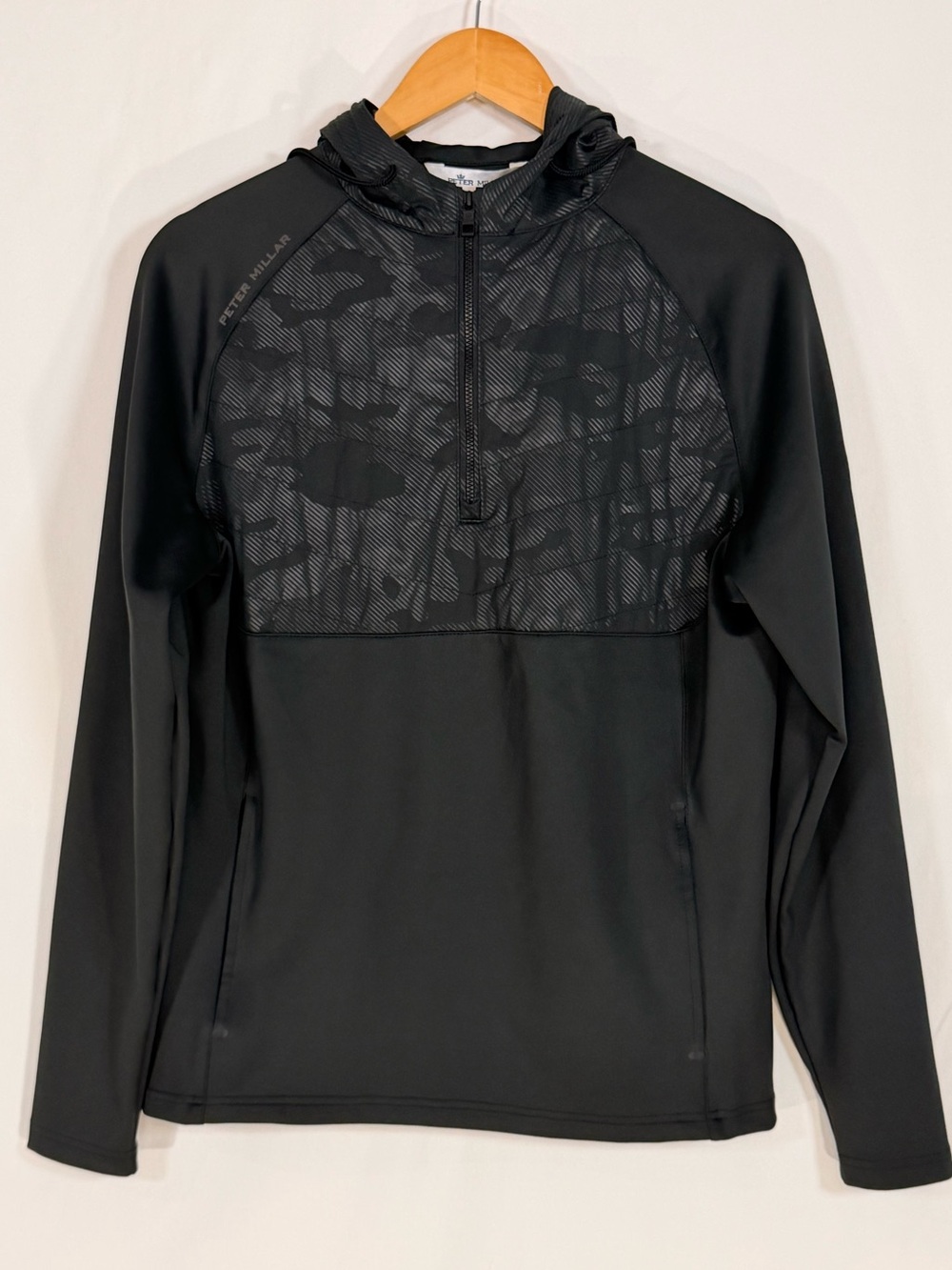 PETER MILLAR Crown Sports Small Hyperlight Weld Hybrid Half Zip Hoodie Golf